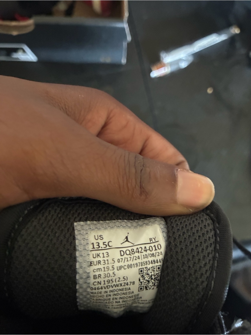 Jordan Youth Black Mesh Sneakers
